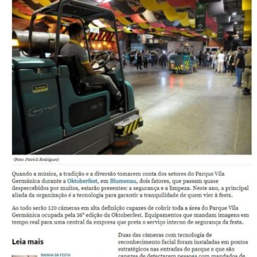 Oktoberfest aposta em tecnologia para aprimorar segurança e limpeza da festa- NSC Total