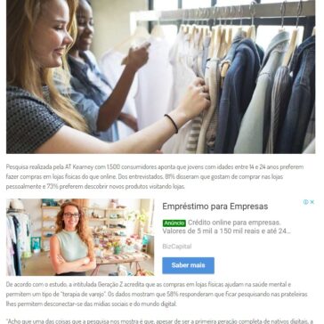 Geração Z Prefere Comprar Em Lojas Físicas – Mirian Gasparin