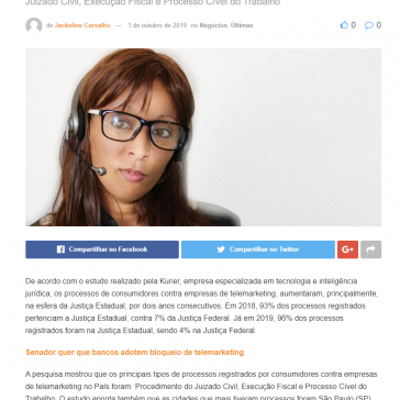 Cresce número de processos de consumidores contra empresas de telemarketing- iPNews