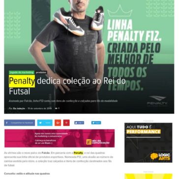 Penalty dedica coleção ao Rei do Futsal- Abc da Comunicação
