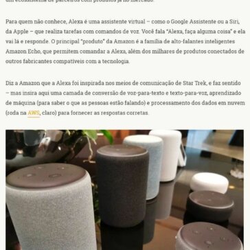 Alexa agora fala português- ZTOP: movido a Zumo