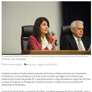 Saiba quem é a brasileira que aparece na lista da revista “Fortune” das 50 mulheres mais poderosas do mundo- O Sul