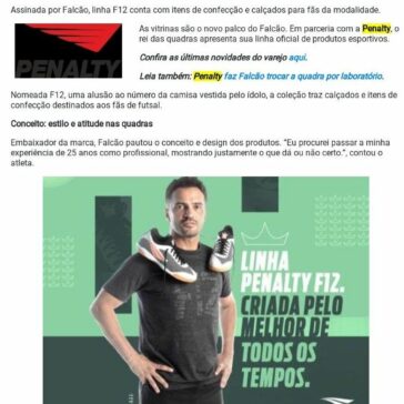 Penalty dedica coleção ao Rei do Futsal- Promoview