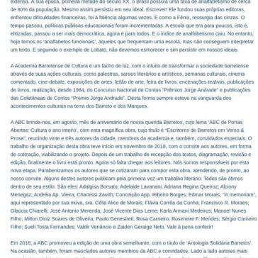 “Escritores de Barretos em Verso & Prosa” – O Diário Online