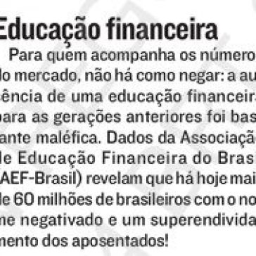 Educação financeira – A Tribuna