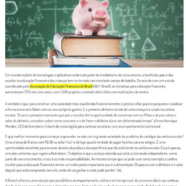 Educação financeira começa na escola – Mirian Gasparin
