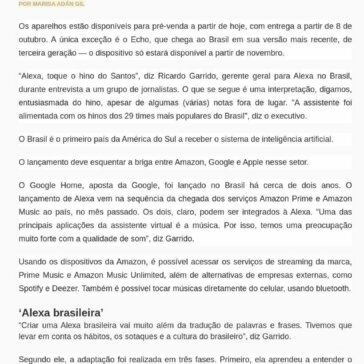 Amazon lança assistente virtual Alexa em português De TudoAmazon lança assistente virtual Alexa em português- De Tudo