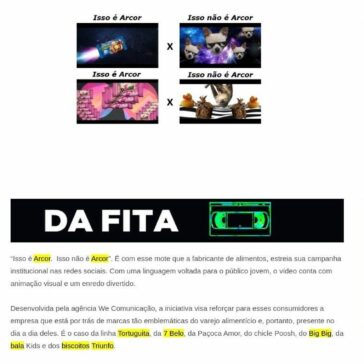 Arcor lança campanha voltada para o público jovem – Grandes Nomes da Propaganda