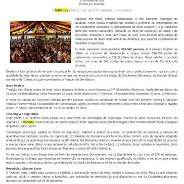 36ª Oktoberfest Blumenau chega ao fim superando expectativas de qualidade e segurança- Vale SC