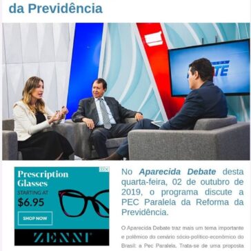 Aparecida Debate – 02/10/2019: discute a PEC Paralela da Reforma da Previdência – O Portal N10