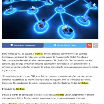 FUTURECOM 2019: Intelbras apresenta soluções de comunicação para o mercado empresarial- IP News