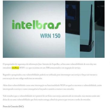 Vulnerabilidade zero-day em roteadores Intelbras podem impedir usuários de acessar a internet- Information Security