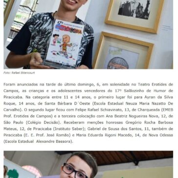 Salãozinho de Humor de Piracicaba anuncia crianças e adolescentes premiados – Buskaki News