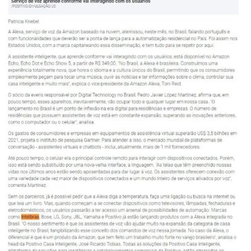 Alexa chega ao Brasil e atrai grandes fabricantes- Jornal do Comércio