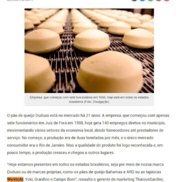 Pão de queijo Duduxo está presente hoje em todo o país- Tribuna de Minas