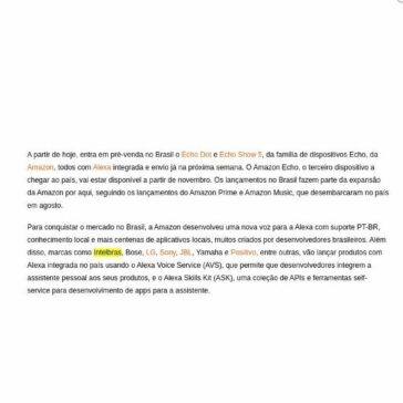 Amazon Alexa chega ao Brasil junto com Echo Dot e Echo Show 5- Portal Infotec Computadores