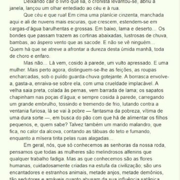 Olavo Bilac: Trabalho feminino