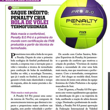 Saque inédito: Penalty cria bola de vôlei termofusionada- Revista Sports 365