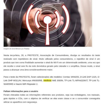 WI-FI eficiente: PROTESTE testa 8 marcas de repitidores de sinais- Revista Capital Econômico