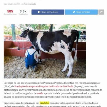Fapesp: Startup desenvolve probióticos segmentados para nutrição animal- O Verídico