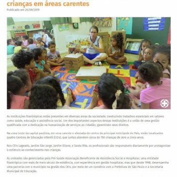 Pró-Saúde leva educação e carinho a 750 crianças em áreas carentes de São Paulo – Pró-Saúde