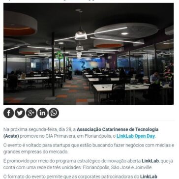 LinkLab promove encontro de startups com grandes empresas em Florianópolis- Noticenter