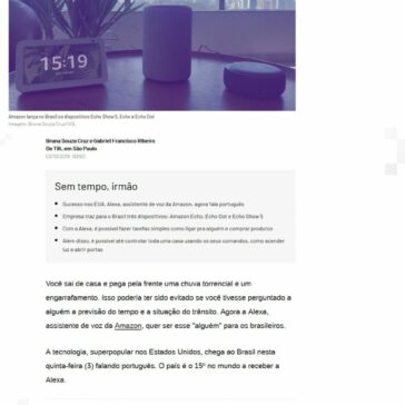 Você manda, ela faz: Amazon Alexa chega ao Brasil com três novos aparelhos … –  UOL