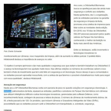 36ª Oktoberfest Blumenau apresenta novidades na limpeza e segurança- Governo de Blumenau