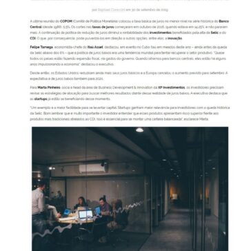 “Startups ganham relevância para investidores com queda histórica da Selic”, diz sócia da XP- Whow!