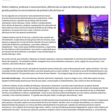 Confiança é o ingrediente principal da liderança positiva- Secovi