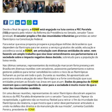 FONIF na luta contra a PEC Paralela da Reforma da Previdência – FEMIPA