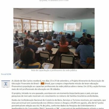 Projeto Itinerante chega à São Carlos com a missão de levar educação financeira a professores da rede pública – São Carlos Dia e Noite