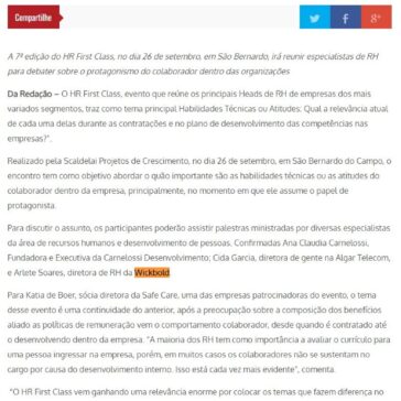 Habilidades técnicas e atitudes do colaborador serão abordados em evento de RH- Clique ABC
