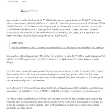 A grande oportunidade brasileira do século 21 – Terra