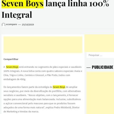 Seven Boys lança linha 100% Integral | Ecompare – Ecommerce Brasil