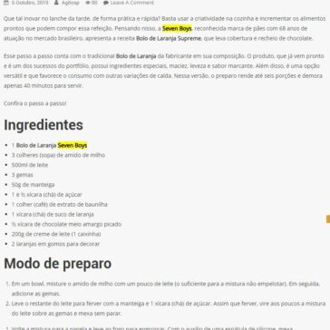 Seven Boys ensina receita para incrementar bolo de laranja –  Agito SP
