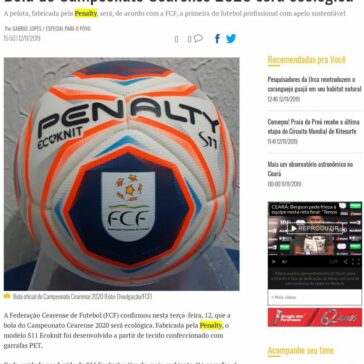 Bola do Campeonato Cearense 2020 será ecológica – O Povo