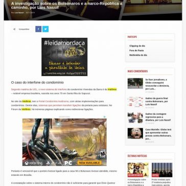 A investigação sobre os Bolsonaros e a narco-República a caminho, por Luis Nassif – GGN