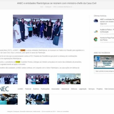 ANEC e entidades filantrópicas se reúnem com ministro-chefe da Casa Civil ANEC