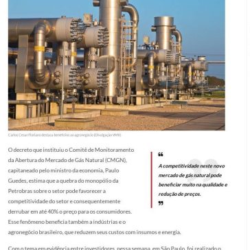 Redução no preço do Gás Natural favorece agronegócio, indústria e consumidores – Negócios em Foco