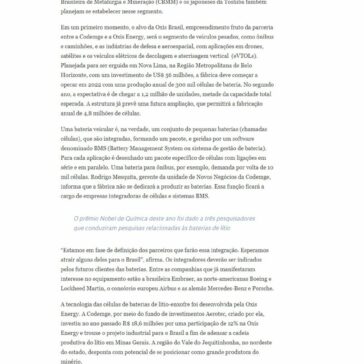 Foco nas baterias de lítio – Fapesp