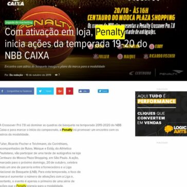 Com ativação em loja, Penalty inicia ações da temporada 19-20 do NBB CAIXA- Abc da Comunicação