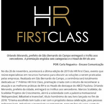 8° HR First Class encerra o ciclo de eventos de 2019 e será totalmente dedicado à 1ª edição do Prêmio HR First Class – Economia S/A