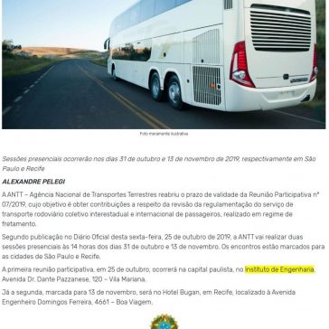 ANTT marca duas reuniões para debater a elaboração de novas normas para o fretamento interestadual e internacional – Diário do Transporte