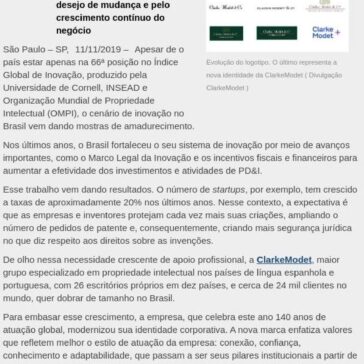 Empresa global aposta em reposicionamento de marca para crescer no mercado brasileiro de propriedade intelectual – Falando de Gestão