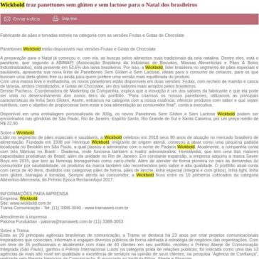 Wickbold traz panettones sem glúten e sem lactose para o Natal dos brasileiros – Maxpress Net