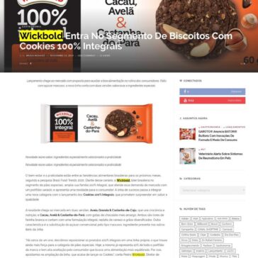 Wickbold entra no segmento de biscoitos com cookies 100% integrais – Portal It Life