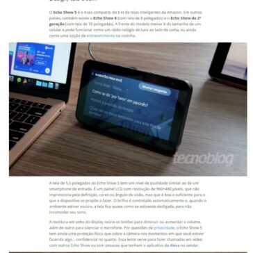 Amazon Echo Show 5: uma Alexa com telinha – Tecnoblog