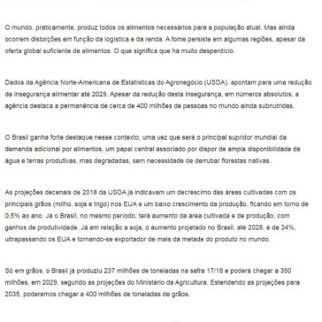 O agronegócio: a grande oportunidade brasileira do século 21 – Porto Gente