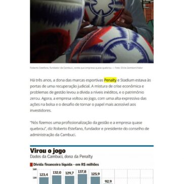 Dona da Penalty faz ajustes e reduz dívida –  Valor Econômico (Globo.com)